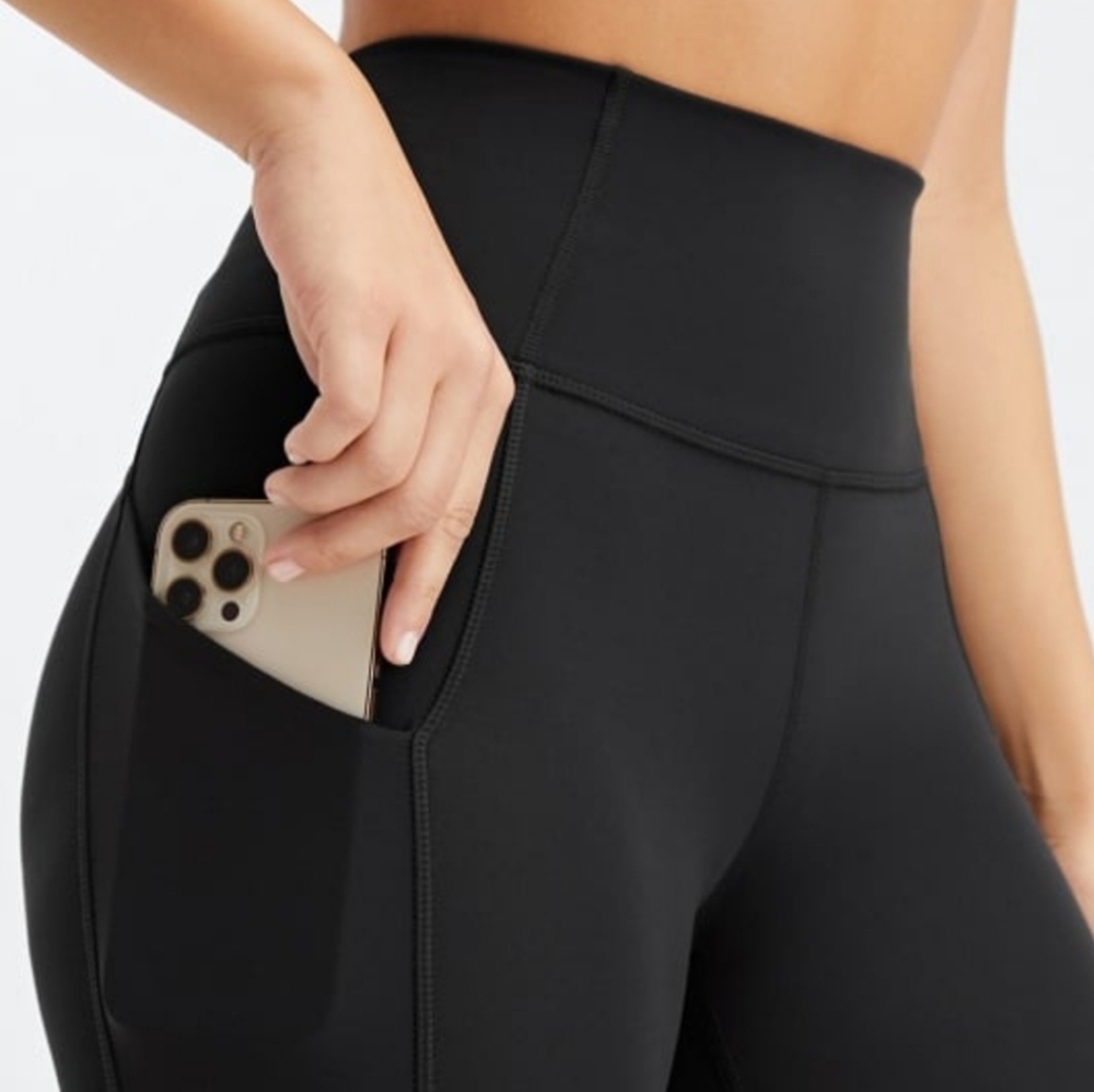 Fabletics Black High-Waisted Leggings with Pockets Size S - Picture 3 of 7